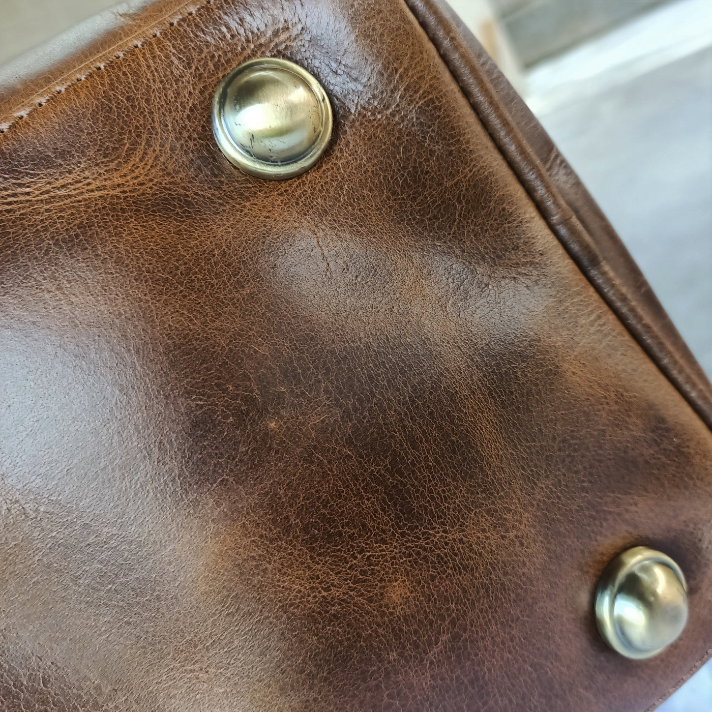 Mini sac de voyage pour femme en cuir brillant Hunter