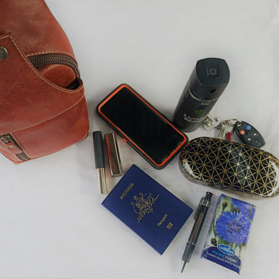 Sac à dos portable en cuir