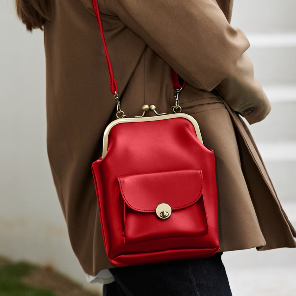 Sac à fermoir baiser vintage - L'accessoire rétro chic indispensable de Grace