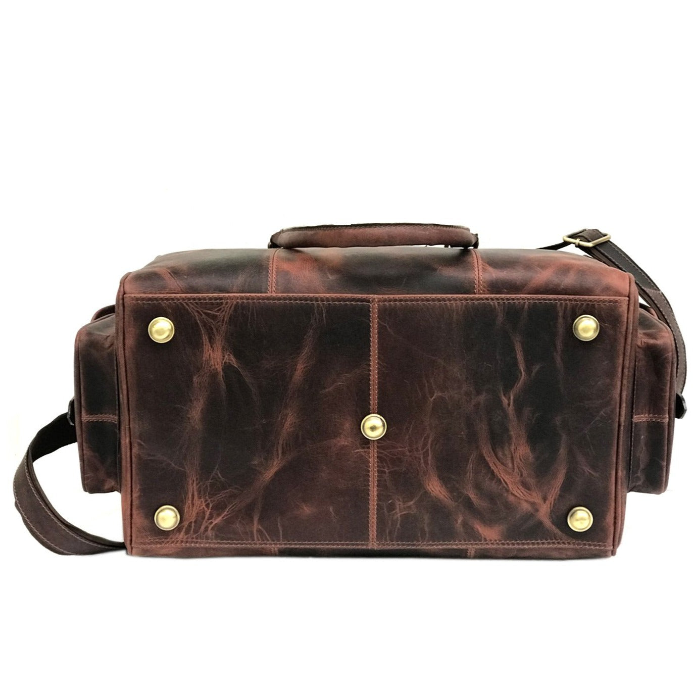 Sac week-end marron foncé à deux poches