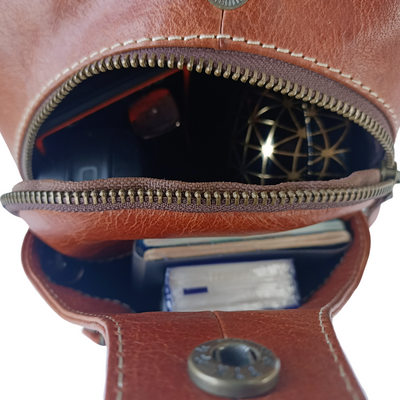 Sac à dos portable en cuir