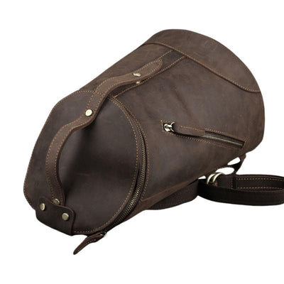 Sac à dos vintage en cuir pour l'université