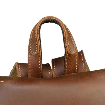 Sac à dos unisexe en cuir Crazy Horse