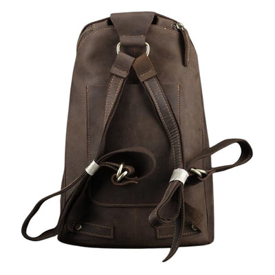 Sac à dos vintage en cuir pour l'université