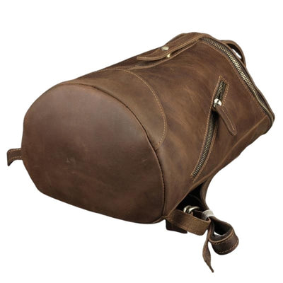 Sac à dos vintage en cuir pour l'université