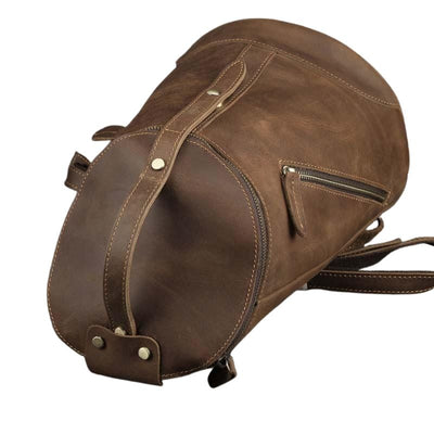 Sac à dos vintage en cuir pour l'université