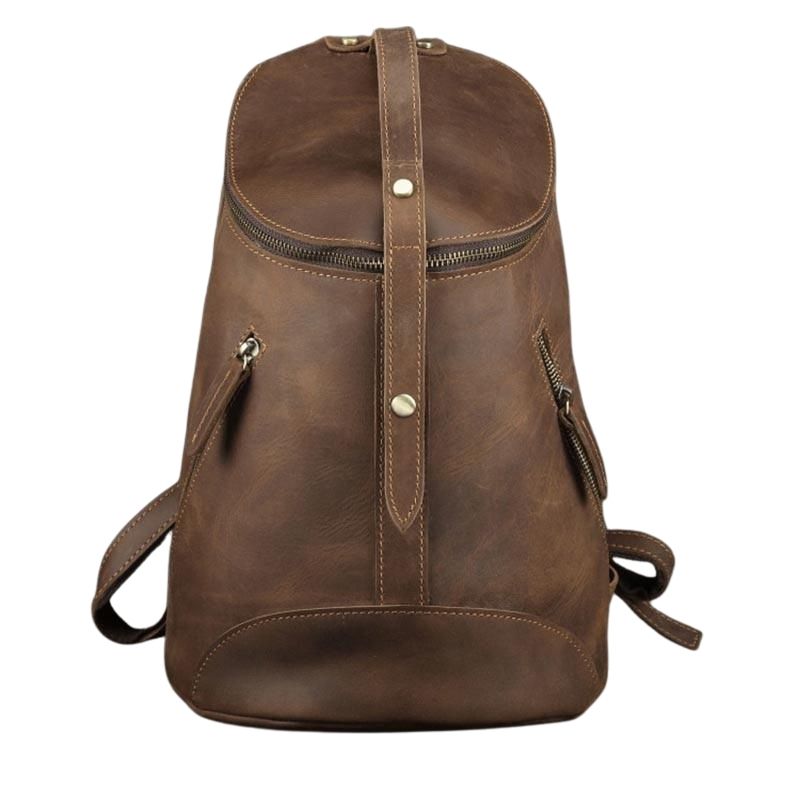 Sac à dos vintage en cuir pour l'université