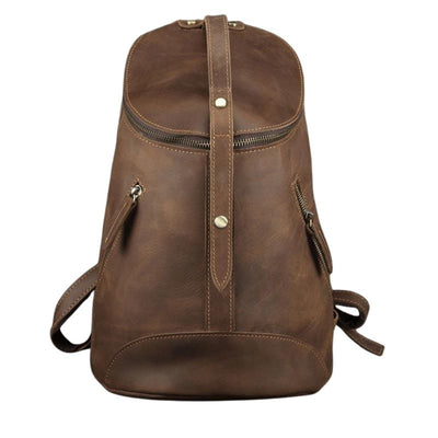 Sac à dos vintage en cuir pour l'université