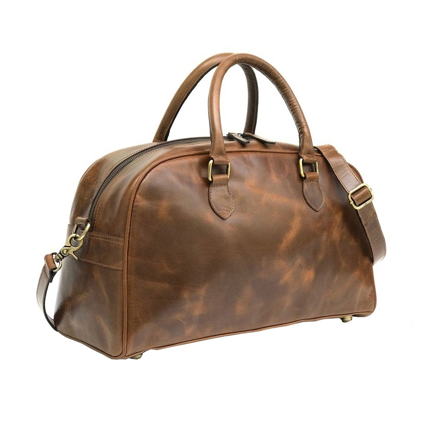 Mini sac de voyage pour femme en cuir brillant Hunter