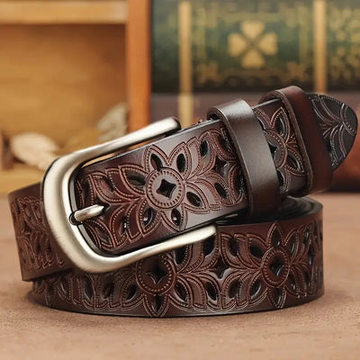 Ceinture en cuir classique de Monika