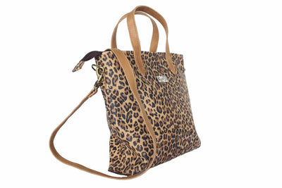 Portefeuille Kika à imprimé animal avec anses marron