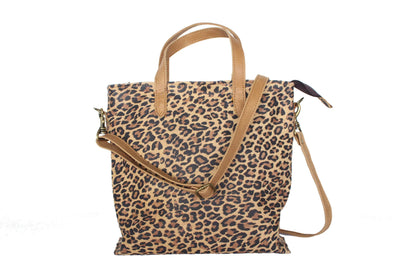 Portefeuille Kika à imprimé animal avec anses marron