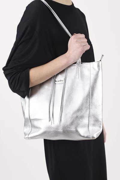 Portefeuille argenté Florence